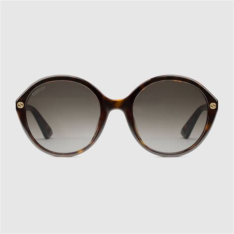 gucci round-frame acetate sunglasses prescription|gucci 58mm polarized aviator sunglasses.